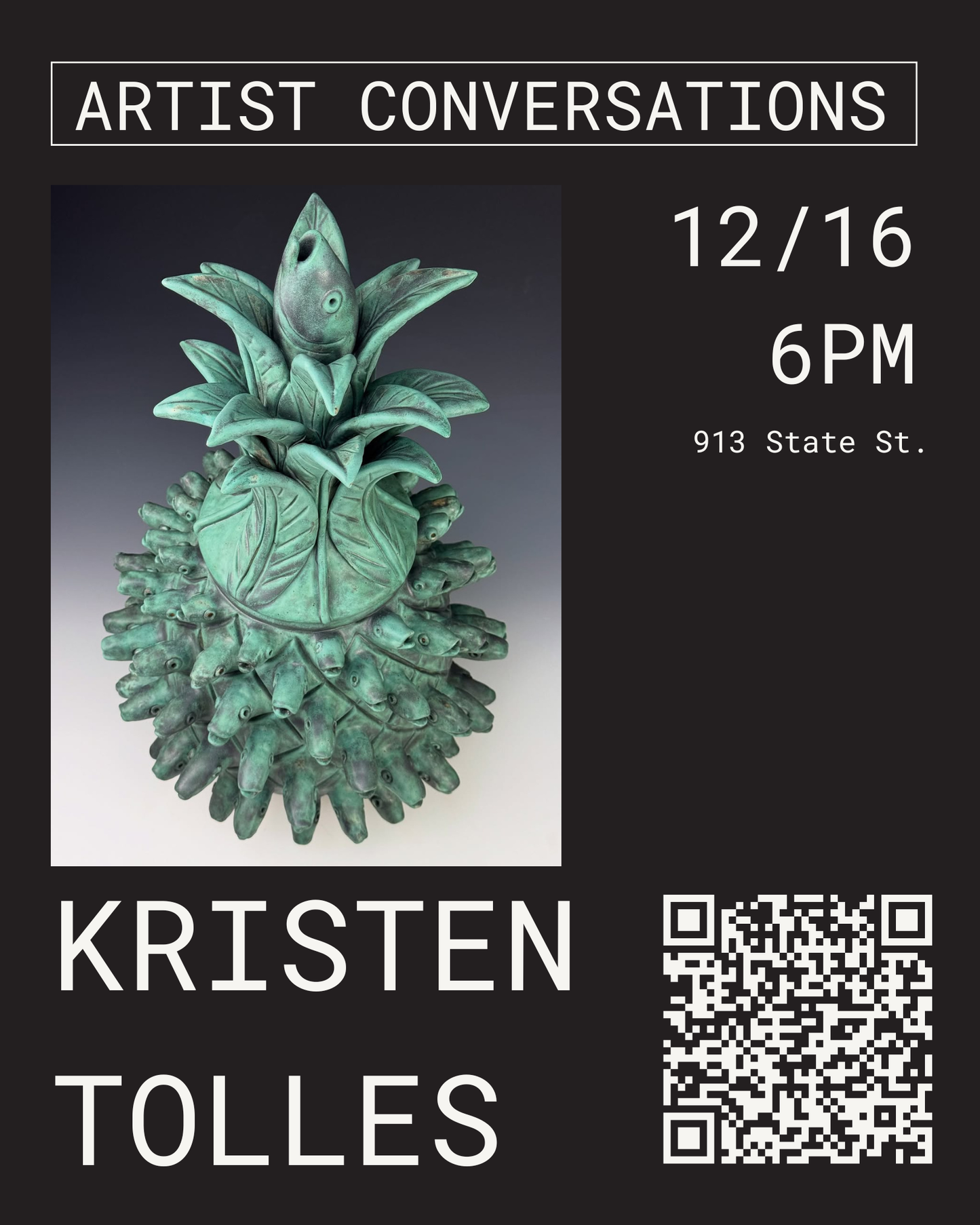 RSVP: Artist Conversations - Kristen Tolles 12/16 6PM